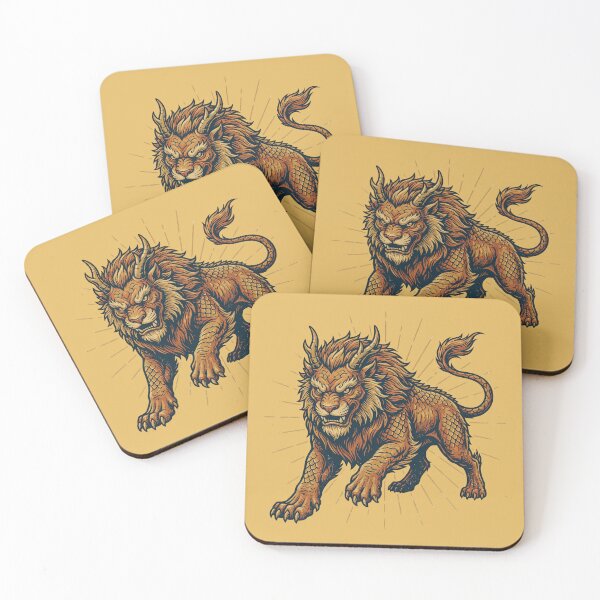 Item preview, Majestic Golden Qilin Nian Beast Sunburst Mythical Art designed and sold by zzz888.