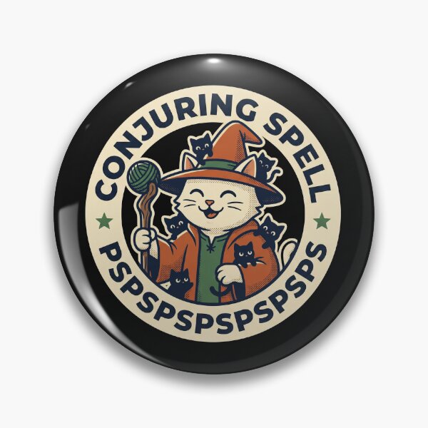 Item preview, Cat Conjuring Spell Wizard - Pspsps Magical Kitten Summoner designed and sold by AdyKurniawan.