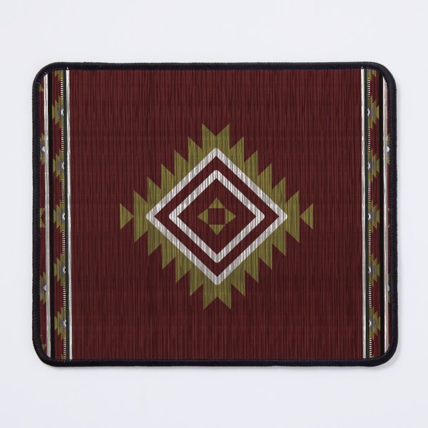 Item preview, Western style carpet and area rug design in rich red tones designed and sold by Line-Aura.