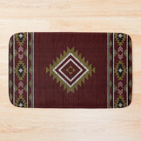 Item preview, Western style carpet and area rug design in rich red tones designed and sold by Line-Aura.