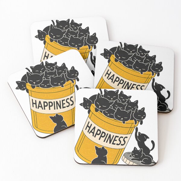 Item preview, Happiness Black Cats Pill Bottle Funny Cat Lover Gift designed and sold by haitrieuic96.