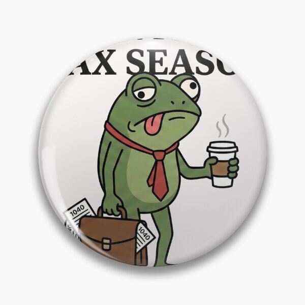Item preview, Surviving Tax Season Tired Frog Accountant Humor designed and sold by AdyKurniawan.
