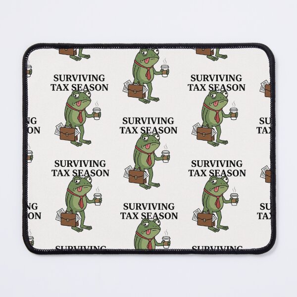 Item preview, Surviving Tax Season Tired Frog Accountant Humor designed and sold by AdyKurniawan.