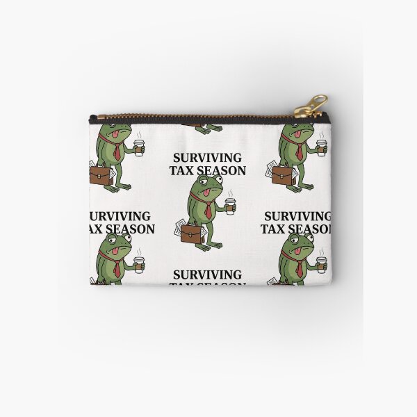 Item preview, Surviving Tax Season Tired Frog Accountant Humor designed and sold by AdyKurniawan.