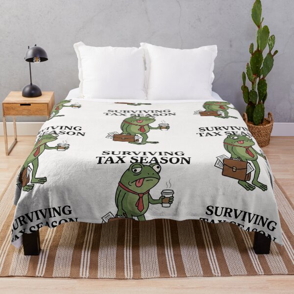 Item preview, Surviving Tax Season Tired Frog Accountant Humor designed and sold by AdyKurniawan.