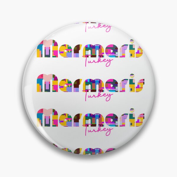 Item preview, Marmaris, Turkey, Vibrant Abstract City Typography Art designed and sold by Wanderful-roads.
