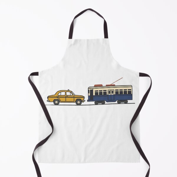 Item preview, Kolkata Nostalgia: Yellow Taxi & Tram Art Print & Sticker designed and sold by sugato123.