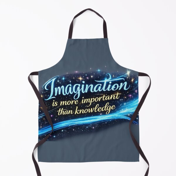 Item preview, Imagination Is More Important Than Knowledge – Magical Inspirational Quote designed and sold by NB-Artmagic.