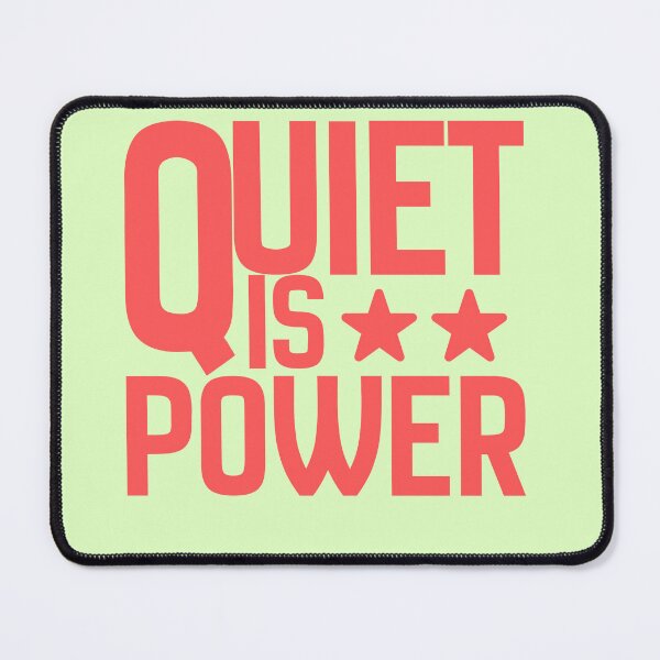 Item preview, Quiet Is Power Bold Typography T-Shirt | Introvert Confidence Quote Minimal Sticker designed and sold by YasirHamidDesigns .