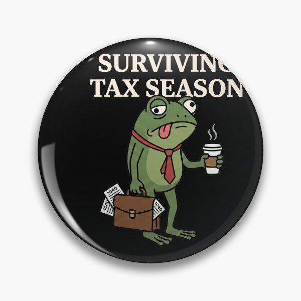 Item preview, Surviving Tax Season Tired Frog Accountant Humor designed and sold by AdyKurniawan.