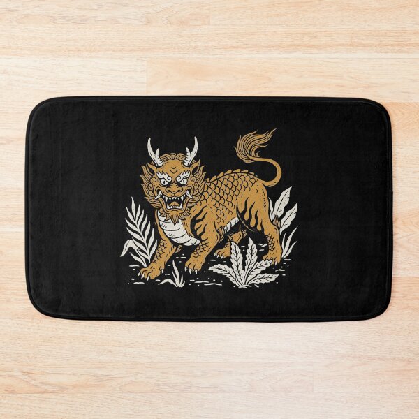 Item preview, Golden Qilin Mythical Beast Traditional Asian Folklore Art designed and sold by zzz888.