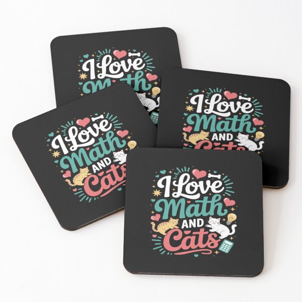 Item preview, I Love Math and Cats Funny Nerdy designed and sold by Shannon Bosley.