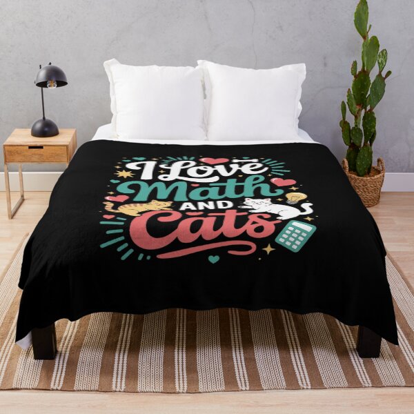 Item preview, I Love Math and Cats Funny Nerdy designed and sold by Shannon Bosley.
