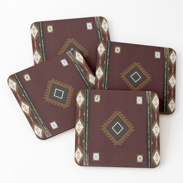 Item preview, Western style carpet and area rug design in rich red tones designed and sold by Line-Aura.