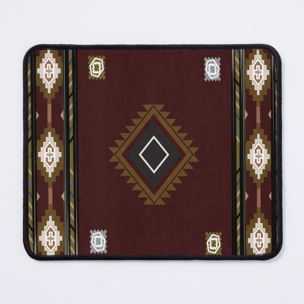 Item preview, Western style carpet and area rug design in rich red tones designed and sold by Line-Aura.