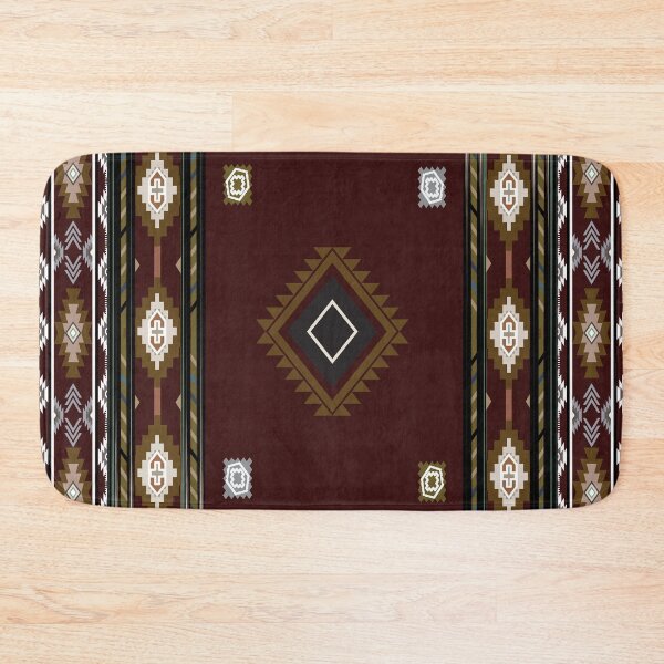 Item preview, Western style carpet and area rug design in rich red tones designed and sold by Line-Aura.