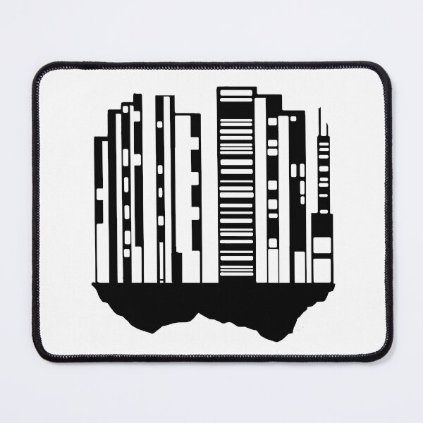 Item preview, Paysage Urbain Volant 12 (simple, noir et blanc, minimaliste) designed and sold by EBFCDesigns.