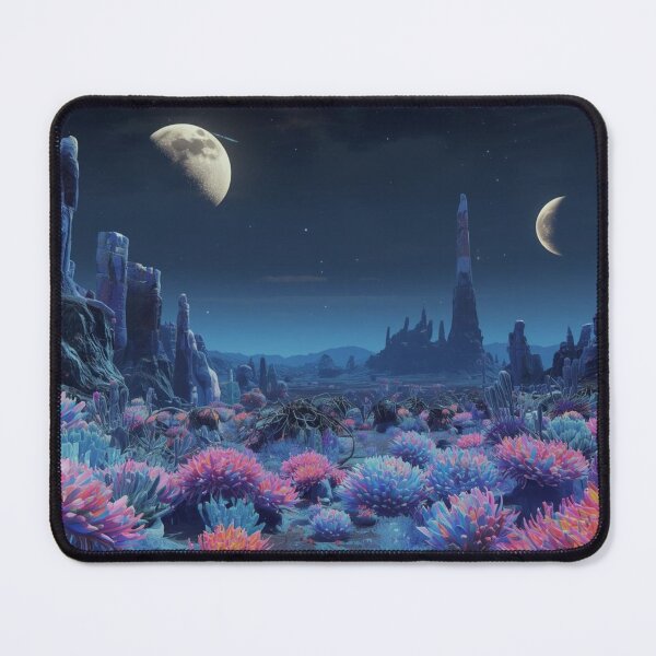 Item preview, ALIEN PLANET EXOPLANET SURFACE TWIN MOON WORLD ALIENS extraterrestrials space lover space exploration moon mission mars mission solar system designed and sold by Jt41.