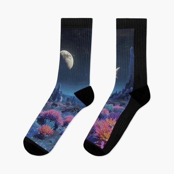 Item preview, ALIEN PLANET EXOPLANET SURFACE TWIN MOON WORLD ALIENS extraterrestrials space lover space exploration moon mission mars mission solar system designed and sold by Jt41.