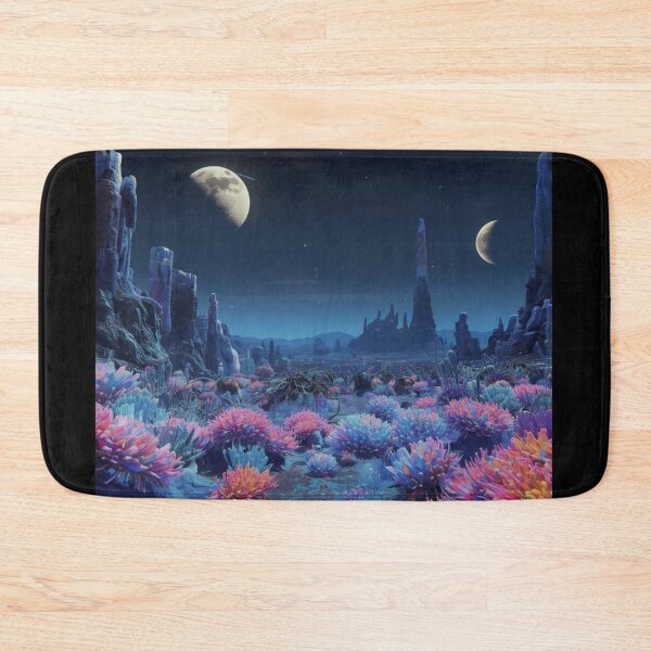 Item preview, ALIEN PLANET EXOPLANET SURFACE TWIN MOON WORLD ALIENS extraterrestrials space lover space exploration moon mission mars mission solar system designed and sold by Jt41.