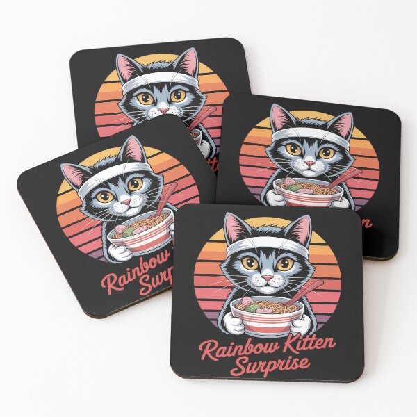 Item preview, Animal Cats Rainbow Cat Kitten Ramen designed and sold by bloodhumph.