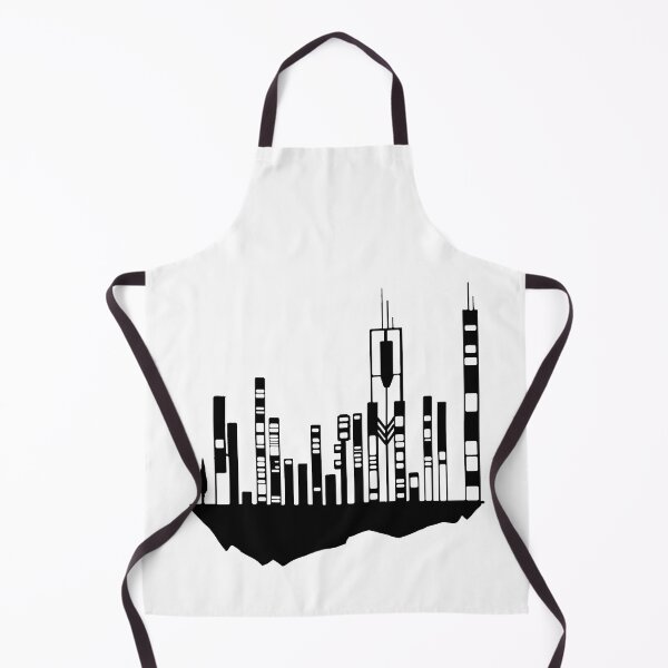 Item preview, Paysage Urbain Volant 9 (simple, noir et blanc, minimaliste) designed and sold by EBFCDesigns.