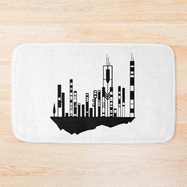 Item preview, Paysage Urbain Volant 9 (simple, noir et blanc, minimaliste) designed and sold by EBFCDesigns.