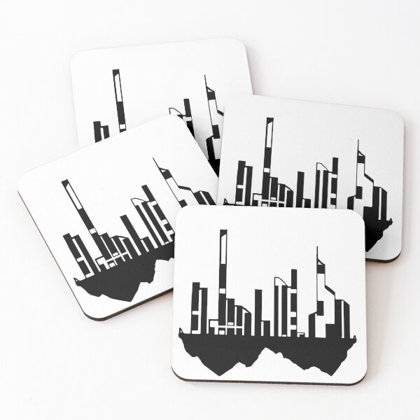 Item preview, Paysage Urbain Volant 11 (simple, noir et blanc, minimaliste) designed and sold by EBFCDesigns.