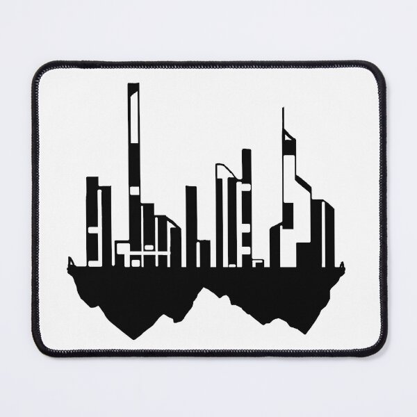 Item preview, Paysage Urbain Volant 11 (simple, noir et blanc, minimaliste) designed and sold by EBFCDesigns.