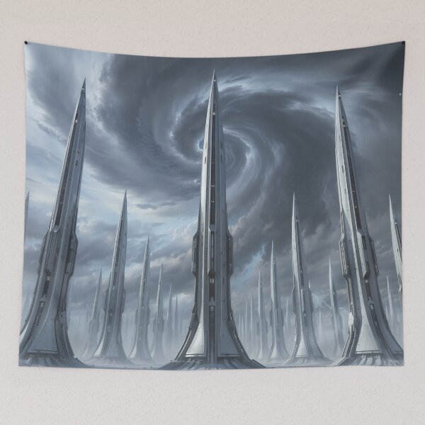 Item preview, Ethereal Monoliths: The Silent Spires of Zenith Prime designed and sold by KYOFRAME.