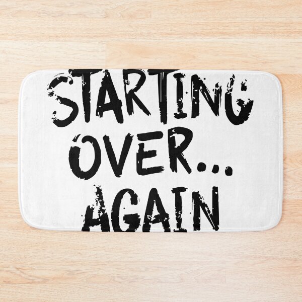 Item preview, Starting Over Again – Minimalist Motivational Quote designed and sold by DavidTeeStudio.