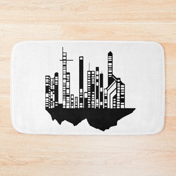 Item preview, Paysage Urbain Volant 10 (simple, noir et blanc, minimaliste) designed and sold by EBFCDesigns.