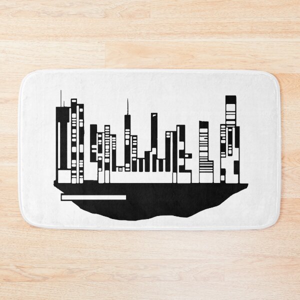 Item preview, Paysage Urbain Volant 8 (simple, noir et blanc, minimaliste) designed and sold by EBFCDesigns.