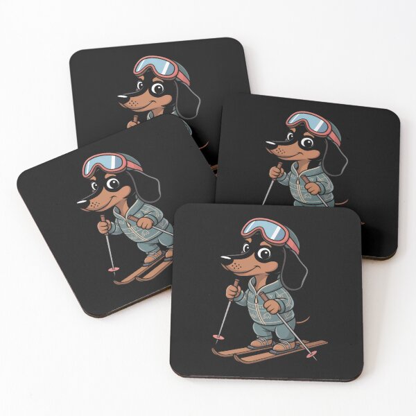 Item preview, Cute Ski Dog Winter Cartoon Art designed and sold by mvm-shop.