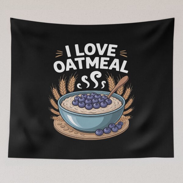 Item preview, I Love Oatmeal Wholesome Satisfying designed and sold by Shannon Bosley.