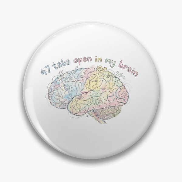 Item preview, "47 pestañas abiertas en mi cerebro" designed and sold by craftedd.