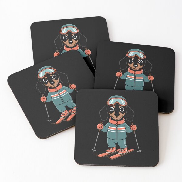 Item preview, Cute Ski Dog Winter Cartoon Illustration designed and sold by mvm-shop.