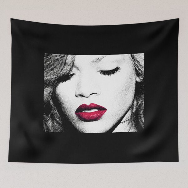 Item preview, Minimal Pencil Sketch Rihanna Red Lips designed and sold by seraph269.