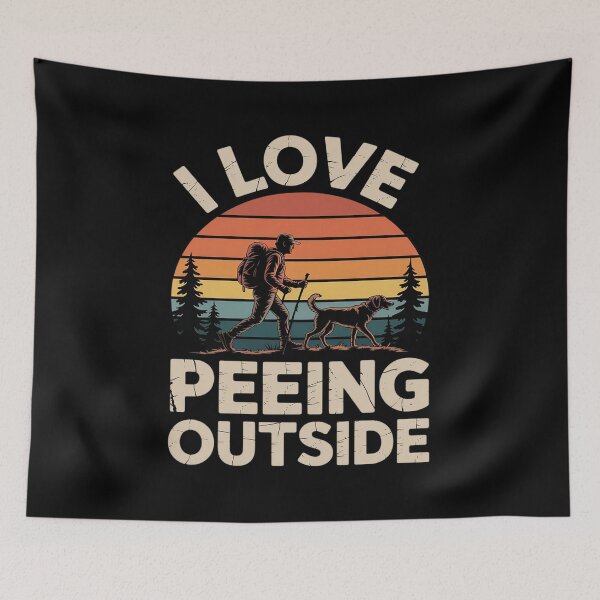Item preview, I Love Peeing Outside - Funny Hiking Hilarious Camping designed and sold by Shannon Bosley.
