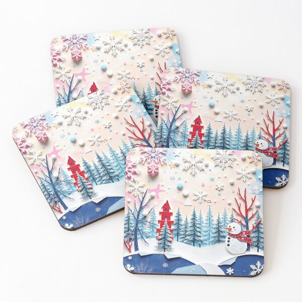 Item preview, Whimsical Winter Wonderland Collage designed and sold by sharon1210.