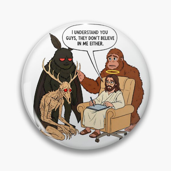 Item preview, Mythical Cryptids Support Group Therapy With Jesus designed and sold by Astraskal.