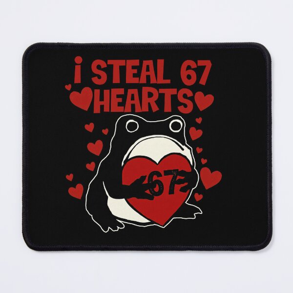 Item preview, Funny Frog Valentine – I Steal 67 Six Seven Hearts designed and sold by LashondaGreen89.