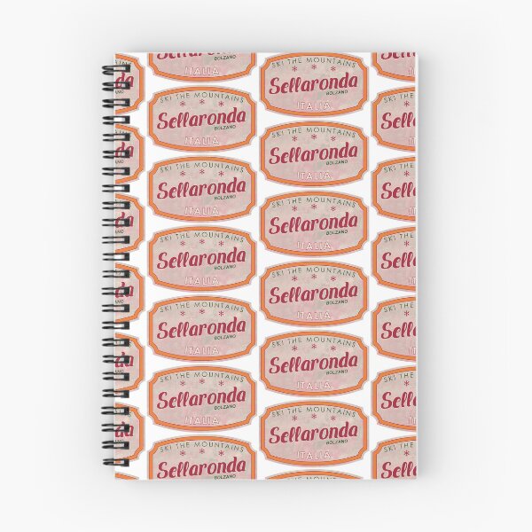 Item preview, Sellaronda, Italy, textured skiing badge designed and sold by Wanderful-roads.
