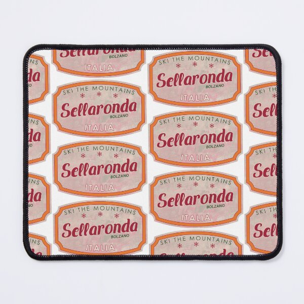 Item preview, Sellaronda, Italy, textured skiing badge designed and sold by Wanderful-roads.