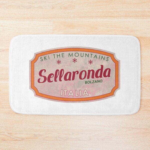 Item preview, Sellaronda, Italy, textured skiing badge designed and sold by Wanderful-roads.
