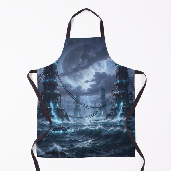 Item preview, The Midnight Citadel: Ethereal Lunar Fortress over the Clouds designed and sold by KYOFRAME.