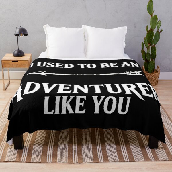 Item preview, I Used to Be an Adventurer Like You – Typography RPG Gamer Fantasy Quote designed and sold by Tomasz Siennicki.