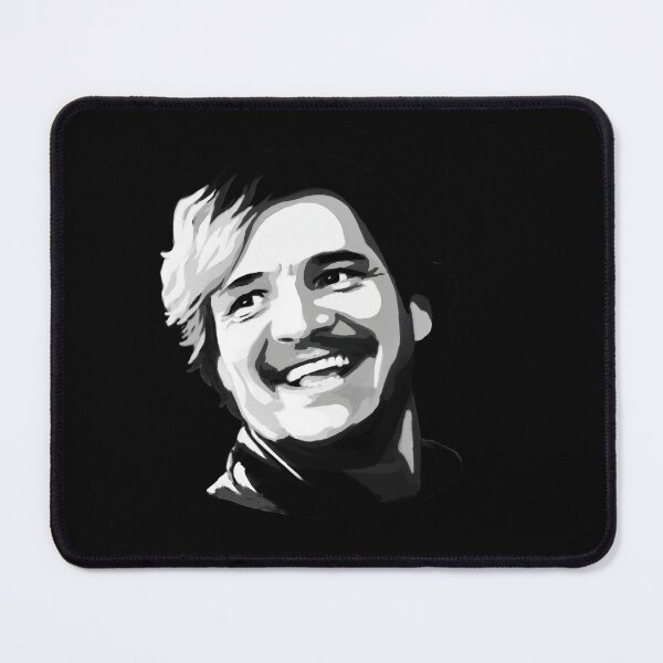 Item preview, Pedro Pascal Black And White Smiling designed and sold by Shaunthesheep41.