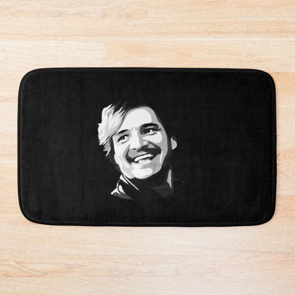 Item preview, Pedro Pascal Black And White Smiling designed and sold by Shaunthesheep41.