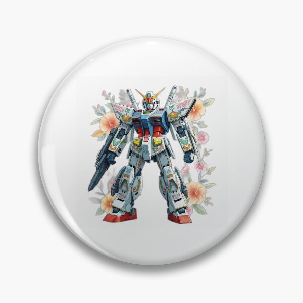Item preview, Vibrant Gunpla with Vintage Floral Accents designed and sold by sharon1210.